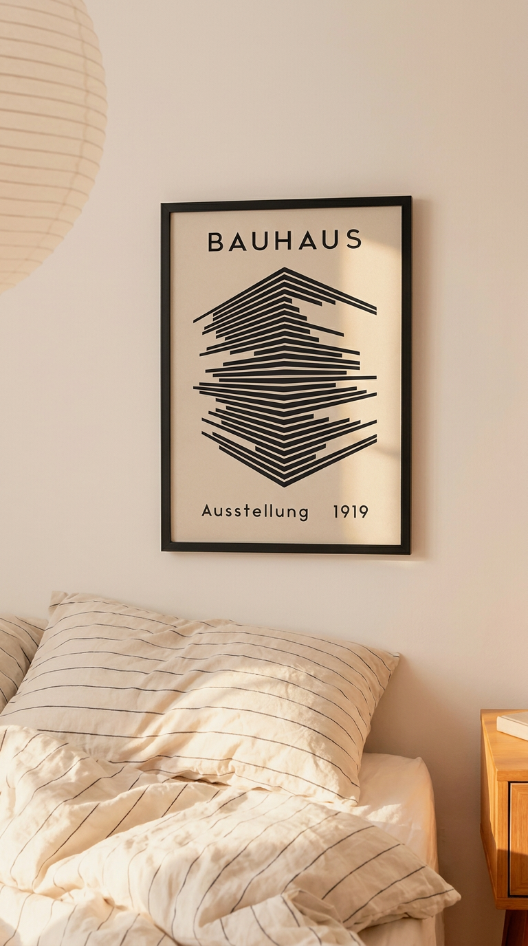 Bauhaus Ausstellung 1919 – Abstract Architectural Lines Framed Art Print