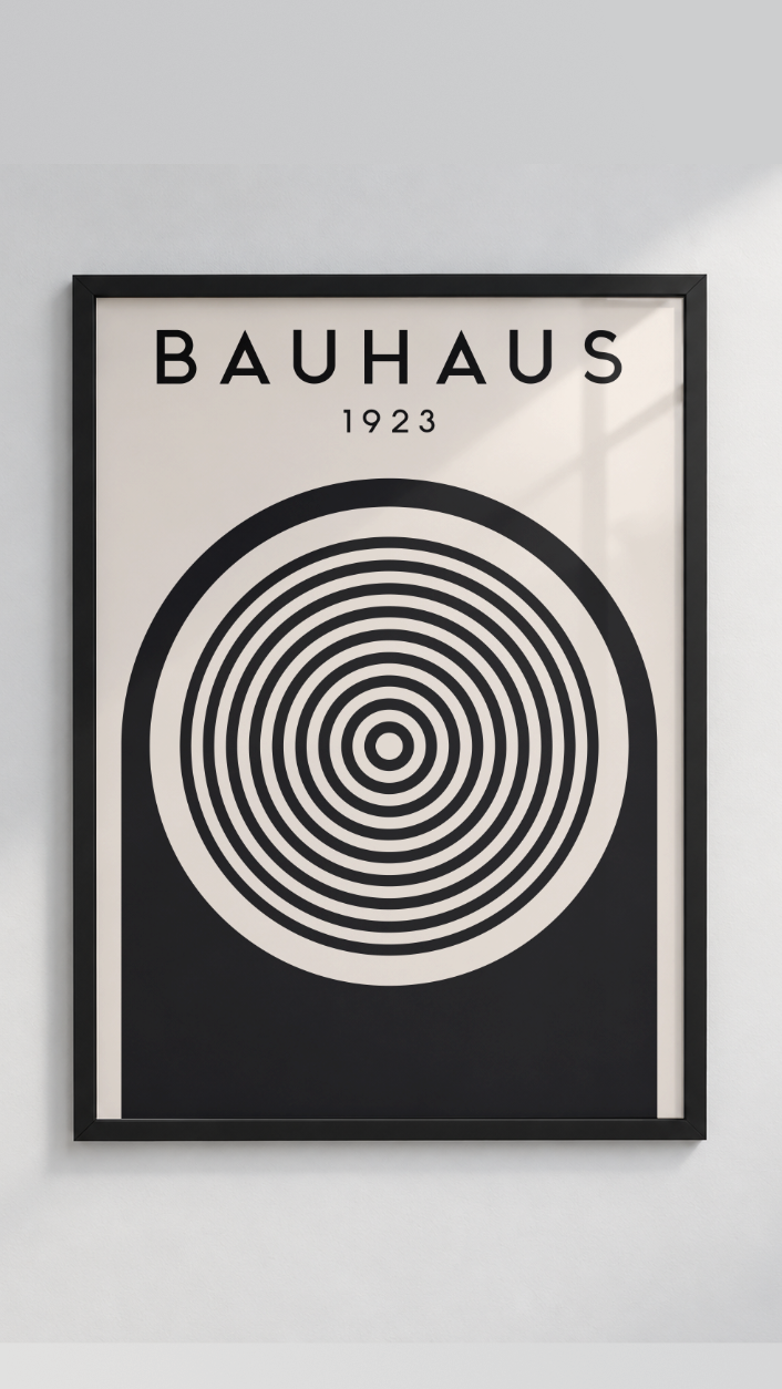 Bauhaus 1923 – Concentric Target Arch Framed Art Print