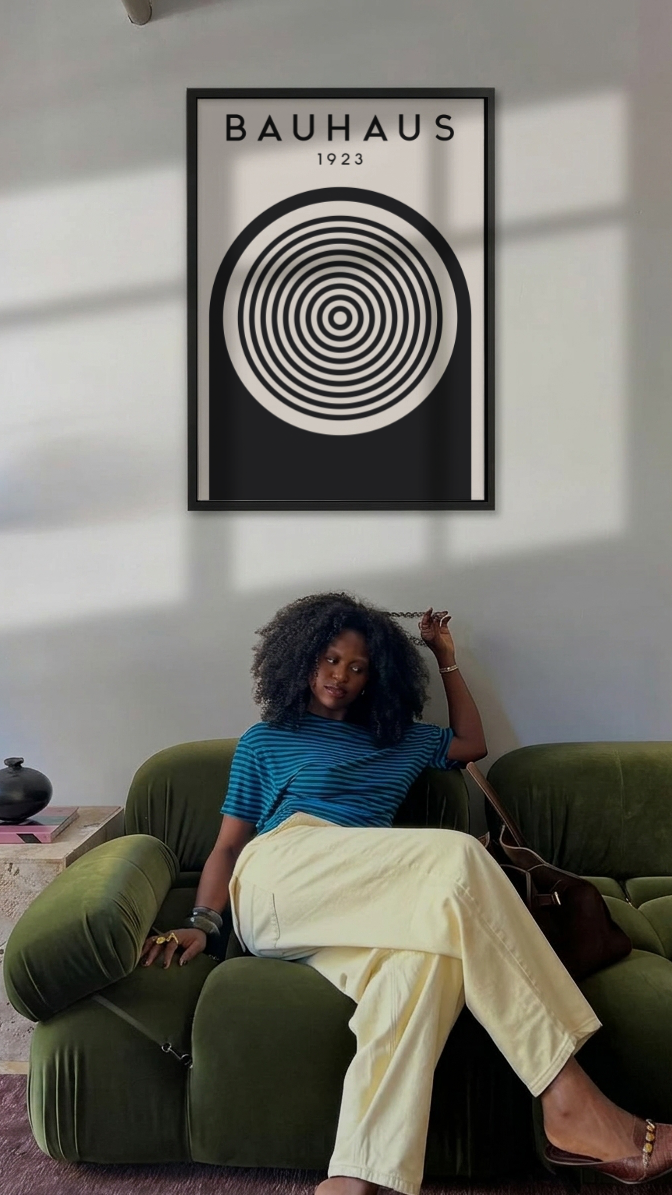 Bauhaus 1923 – Concentric Target Arch Framed Art Print