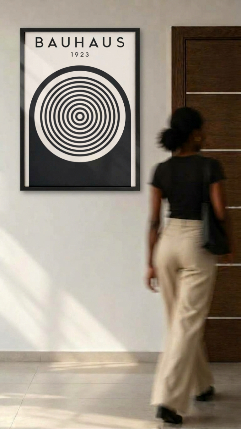 Bauhaus 1923 – Concentric Target Arch Framed Art Print