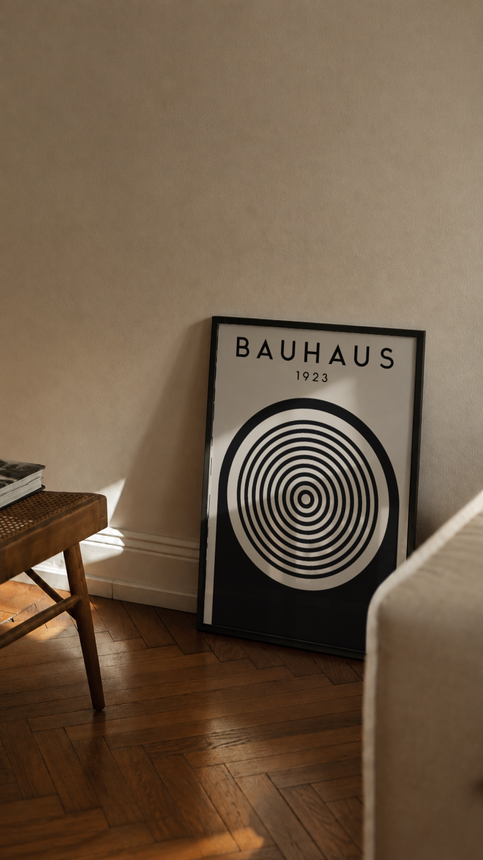 Bauhaus 1923 – Concentric Target Arch Framed Art Print