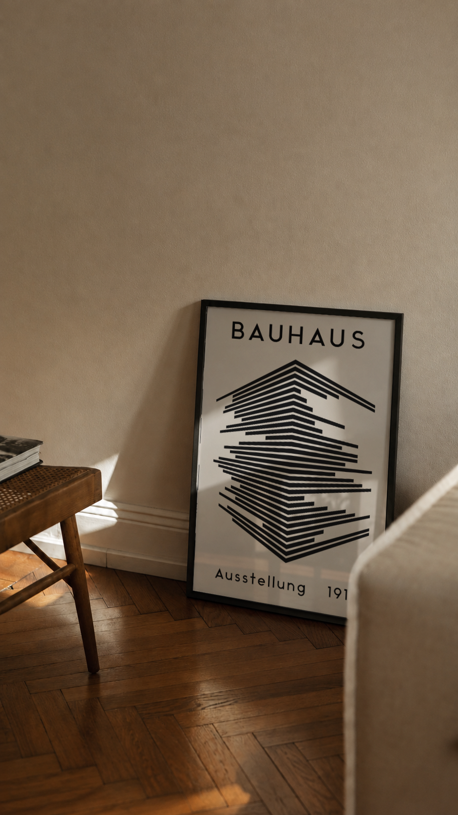 Bauhaus Ausstellung 1919 – Abstract Architectural Lines Framed Art Print