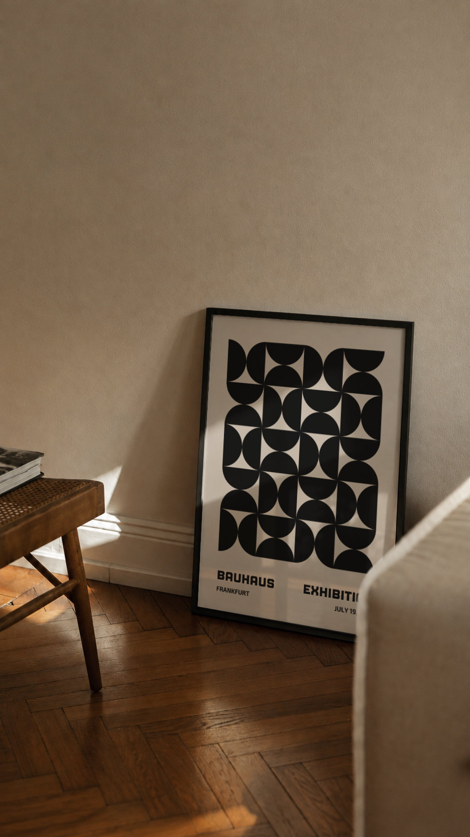 Bauhaus Frankfurt 1923 – Geometric Semicircle Art Print