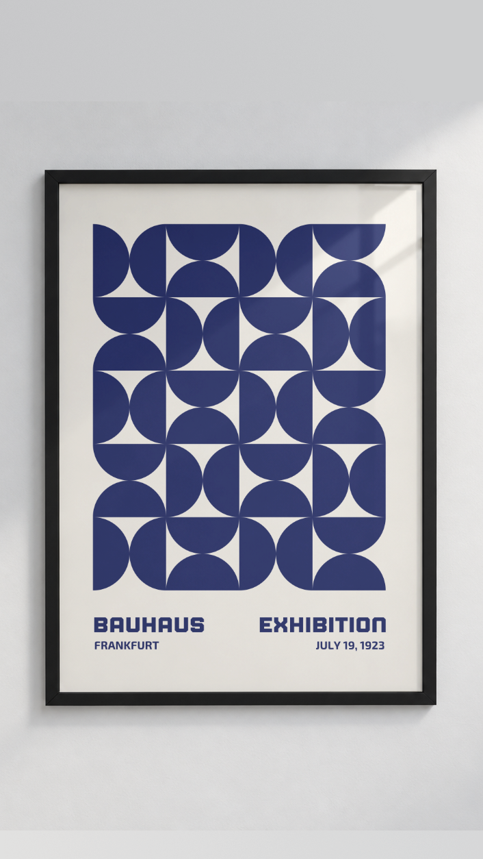 Bauhaus Frankfurt 1923 – Geometric Semicircle Art Print
