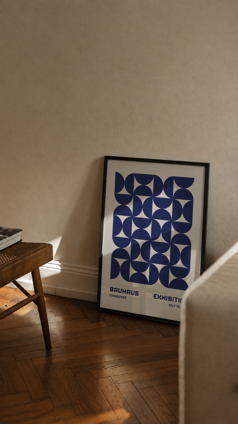 Bauhaus Frankfurt 1923 – Geometric Semicircle Art Print