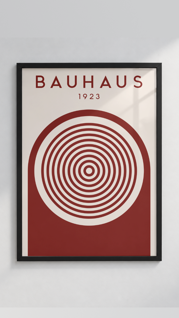 Bauhaus 1923 – Concentric Target Arch Framed Art Print