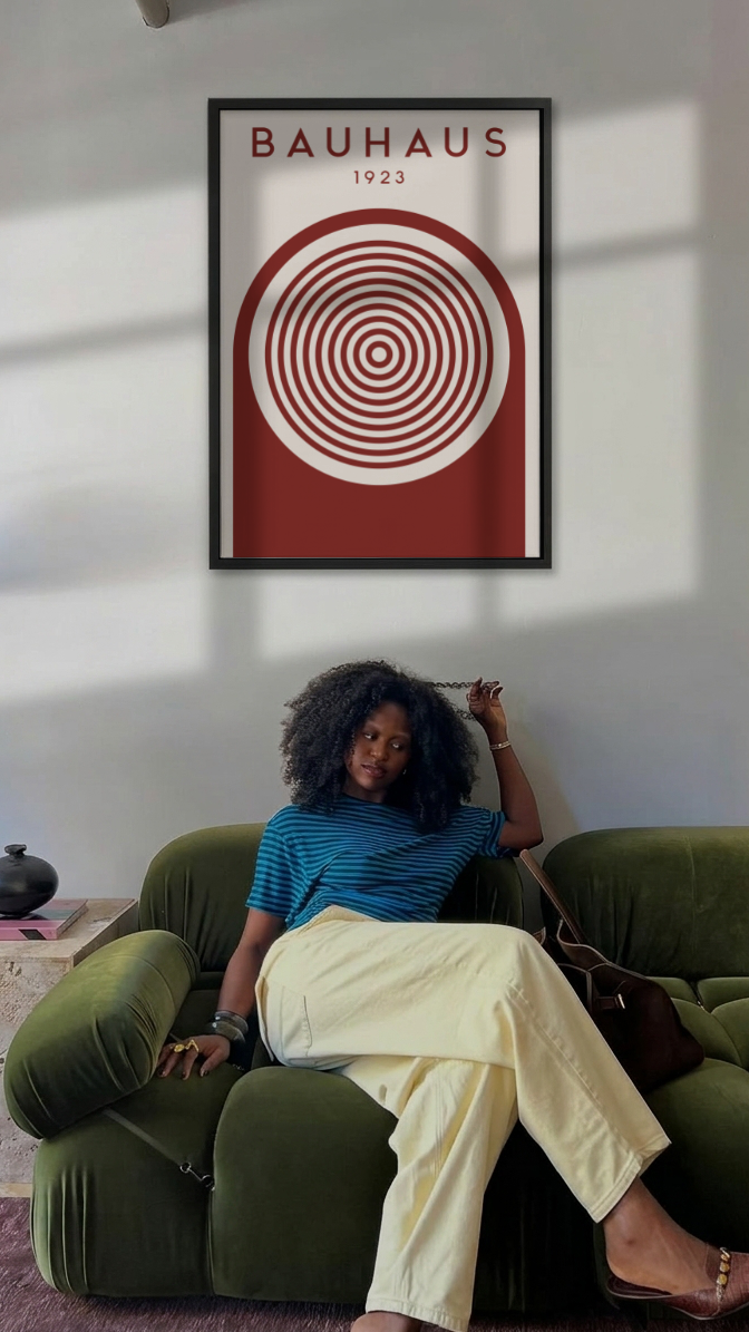 Bauhaus 1923 – Concentric Target Arch Framed Art Print
