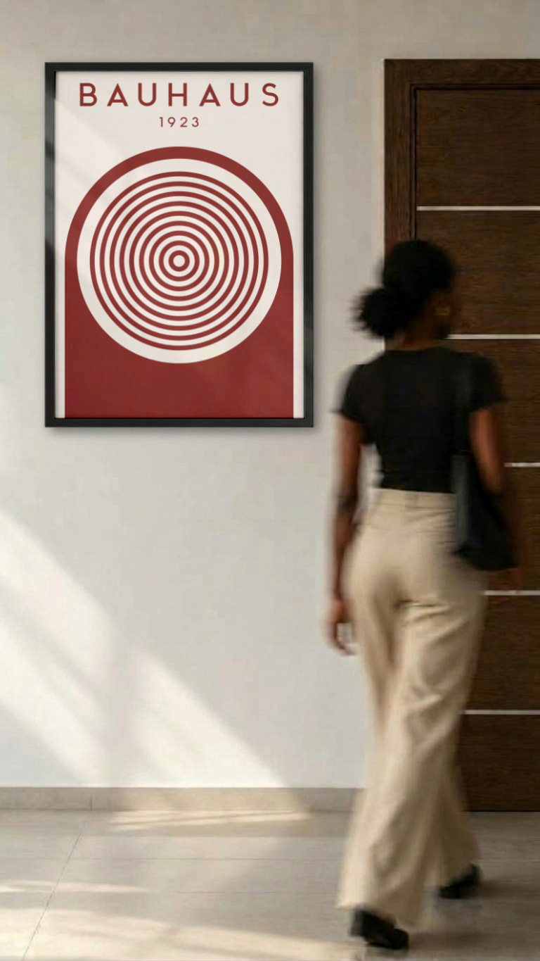 Bauhaus 1923 – Concentric Target Arch Framed Art Print