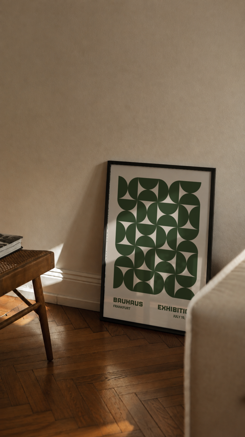Bauhaus Frankfurt 1923 – Geometric Semicircle Art Print
