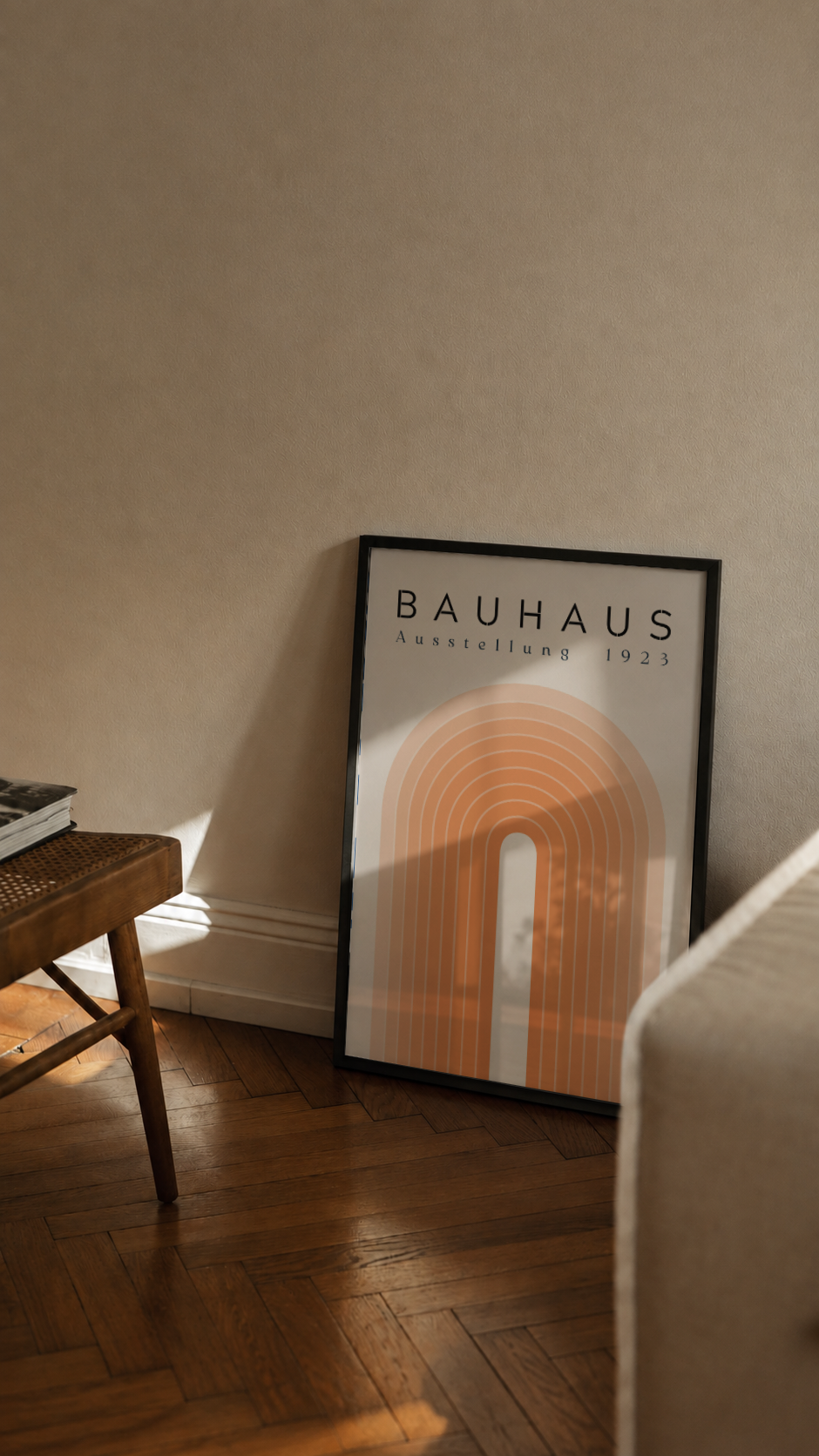 Bauhaus Ausstellung 1923 – Warm Arch Framed Art Print