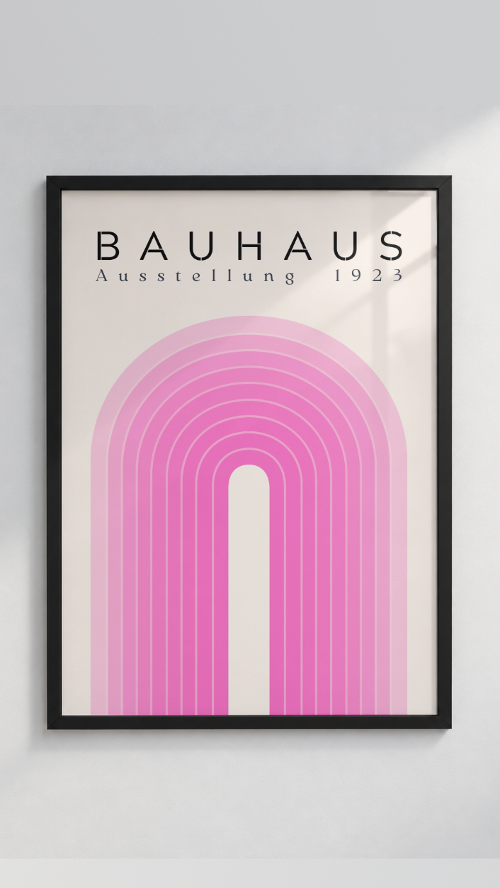 Bauhaus Ausstellung 1923 – Warm Arch Framed Art Print