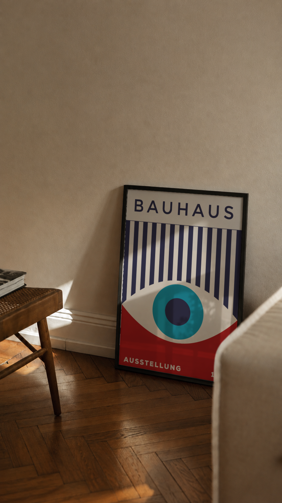 Bauhaus Ausstellung 1919 – Geometric Eye Framed Art Print