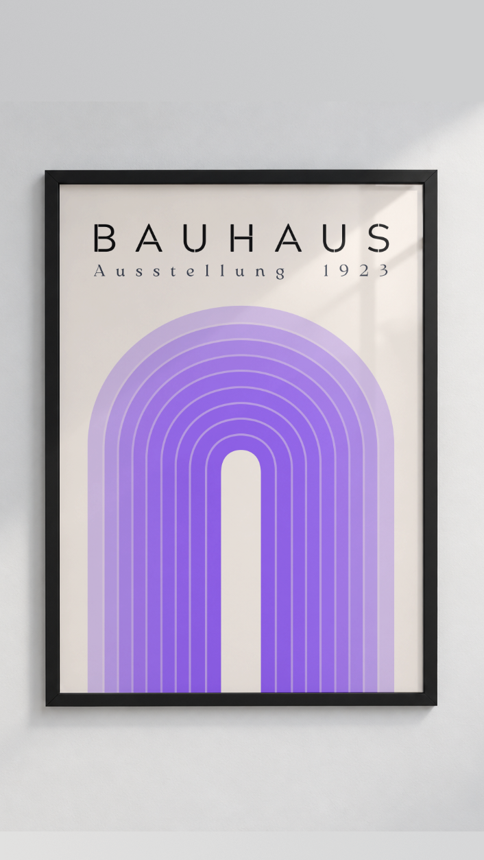 Bauhaus Ausstellung 1923 – Warm Arch Framed Art Print