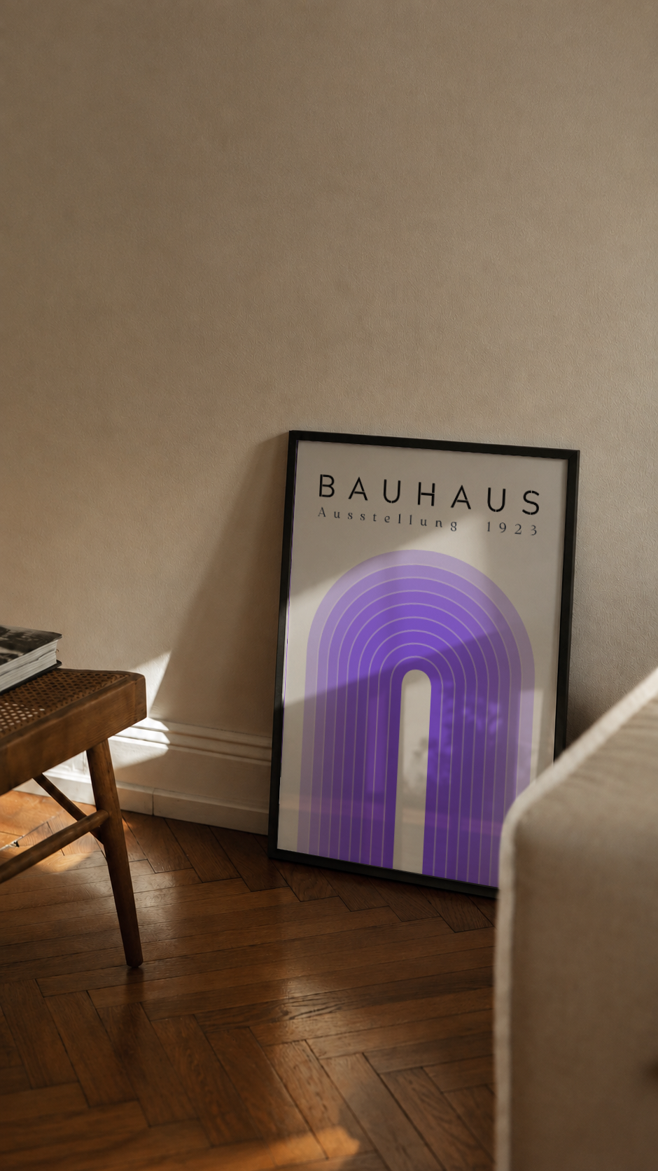 Bauhaus Ausstellung 1923 – Warm Arch Framed Art Print