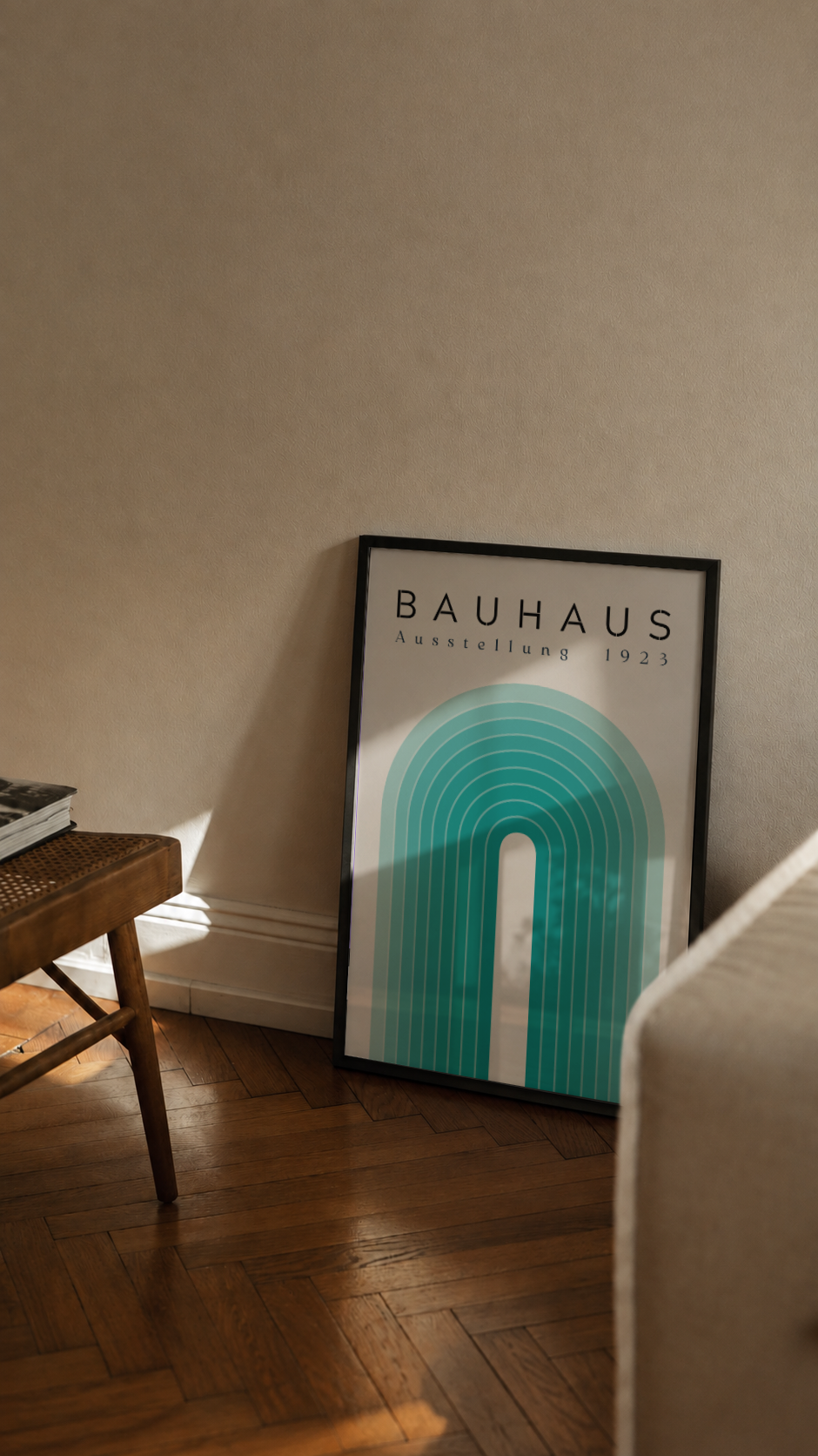 Bauhaus Ausstellung 1923 – Warm Arch Framed Art Print