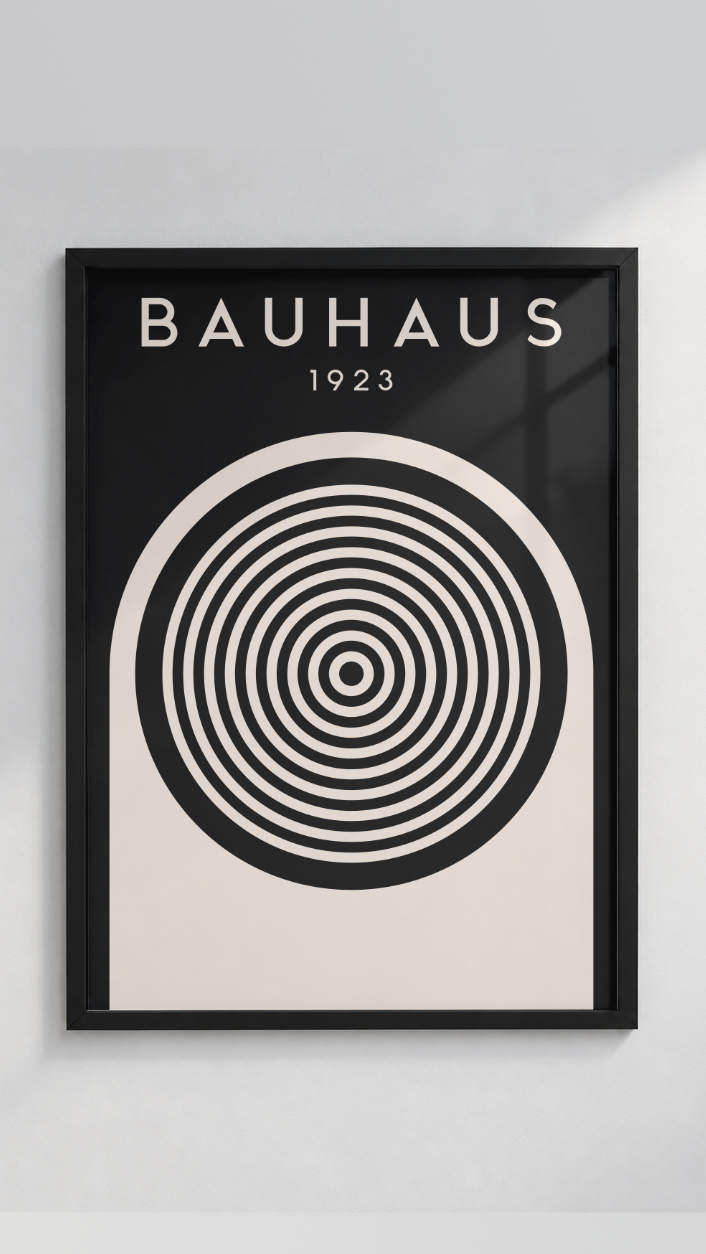Bauhaus 1923 – Concentric Target Arch Framed Art Print
