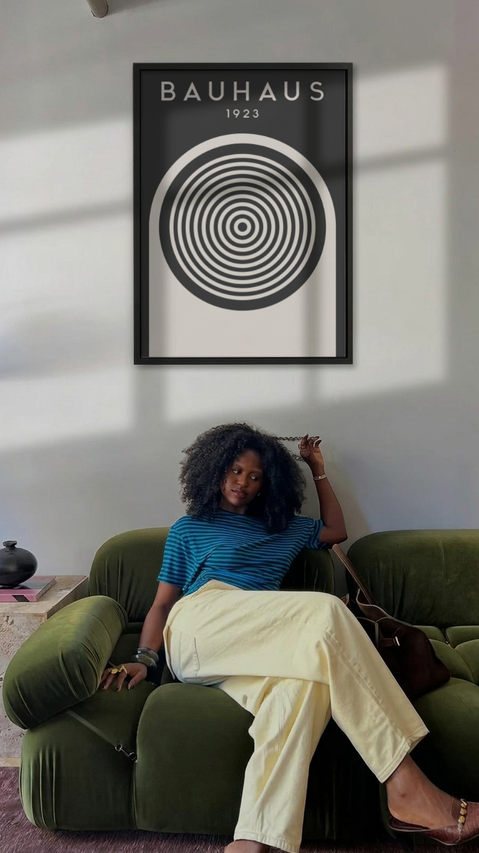 Bauhaus 1923 – Concentric Target Arch Framed Art Print