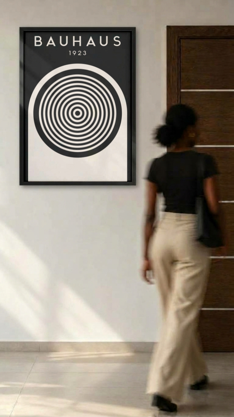 Bauhaus 1923 – Concentric Target Arch Framed Art Print