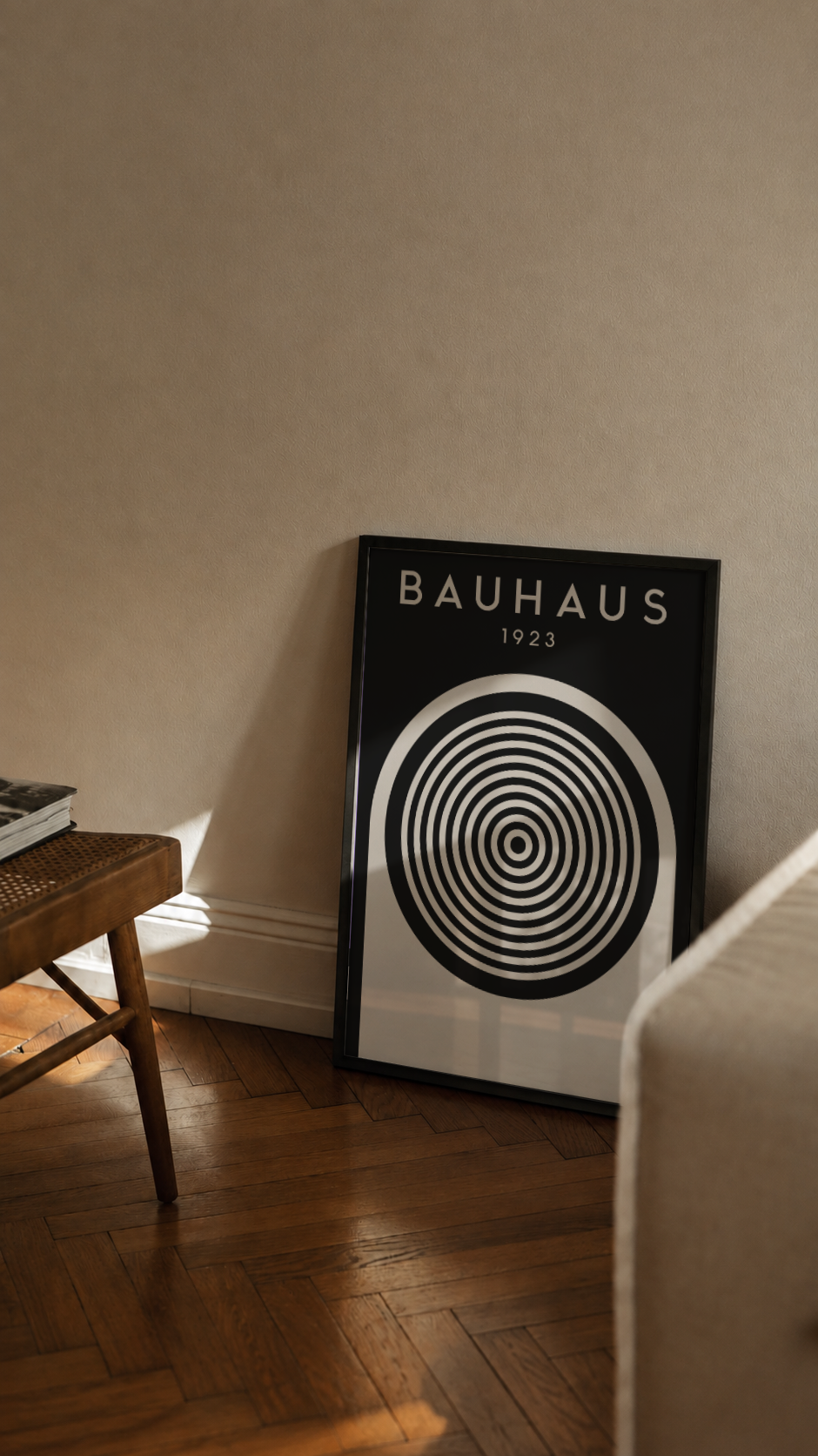 Bauhaus 1923 – Concentric Target Arch Framed Art Print
