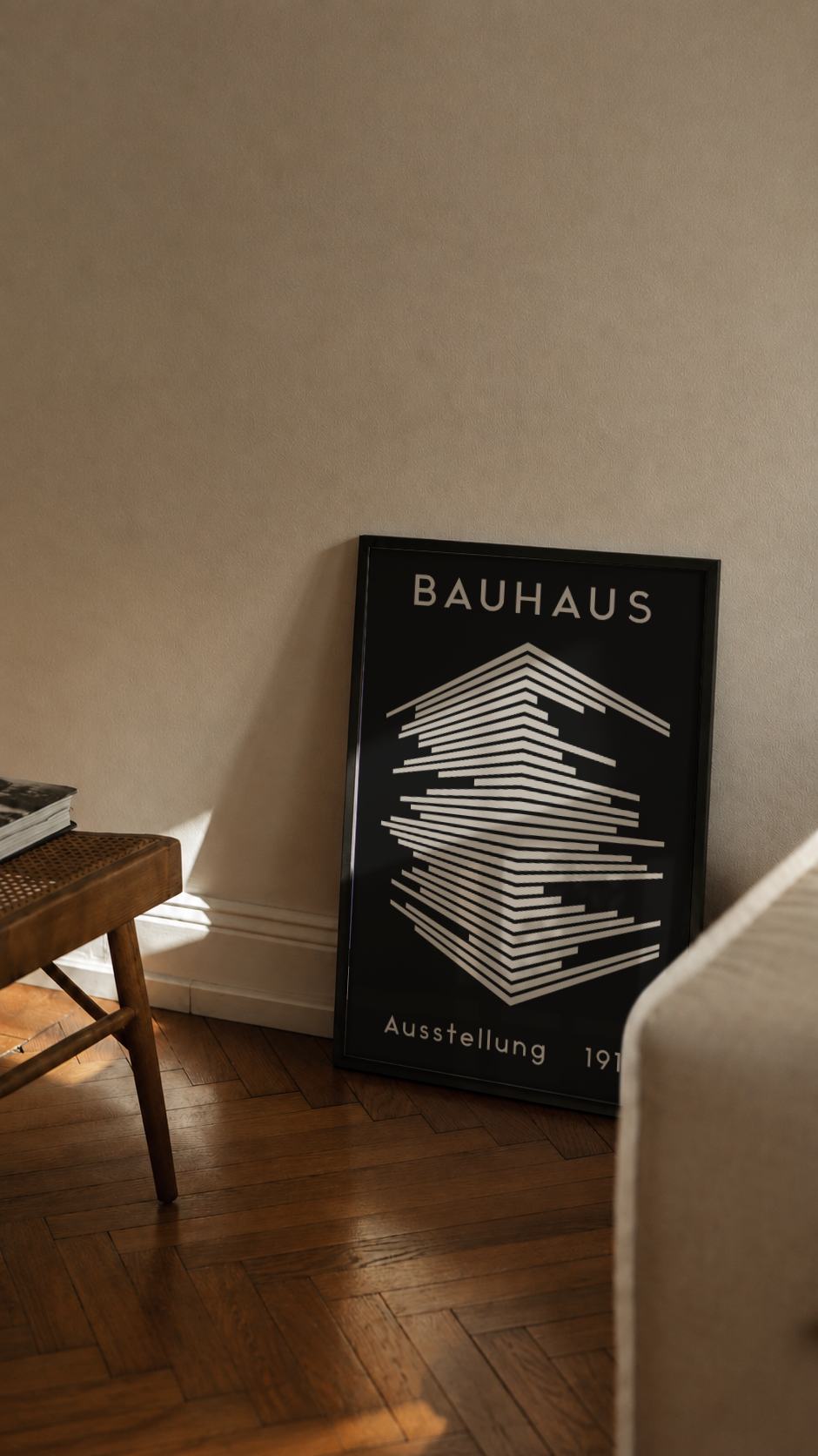 Bauhaus Ausstellung 1919 – Abstract Architectural Lines Framed Art Print